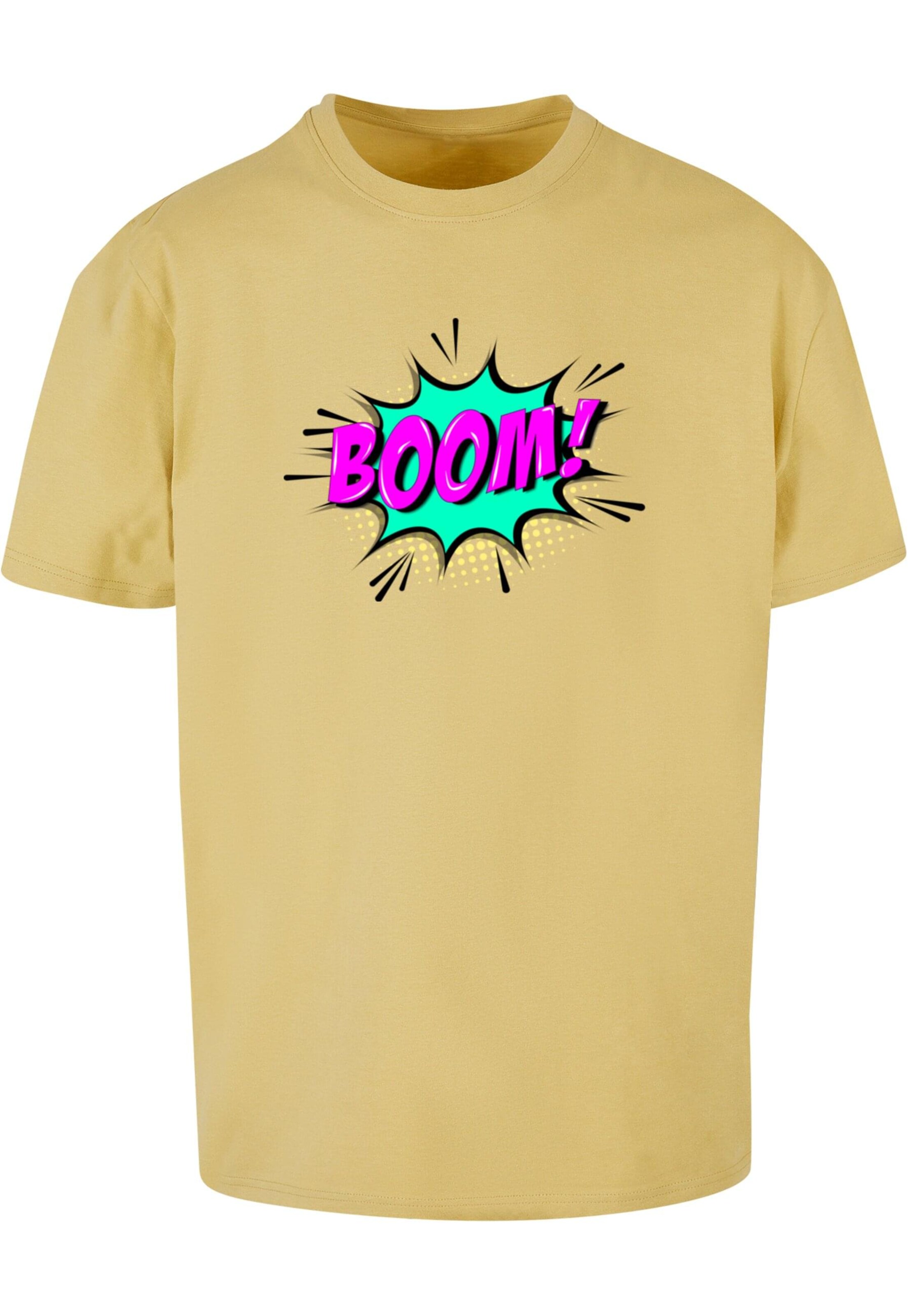 T-Shirt 'Boom Comic' Merchcode en jaune : devant