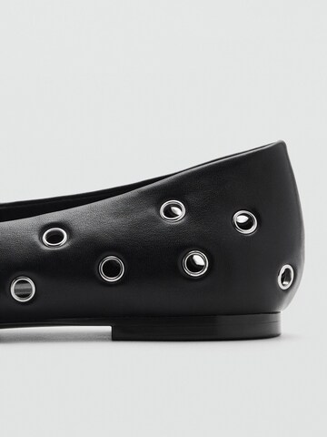 MANGO Ballerina 'LETS' in Schwarz