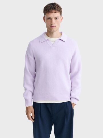 Sweat-shirt Thinking MU en violet : devant