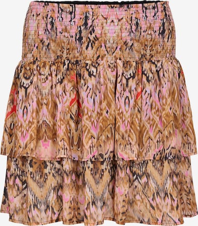 Zizzi Skirt 'RUTH' in Dark yellow / Light pink / Light red / Black, Item view