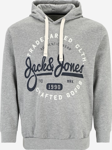Jack & Jones Plus Sweatshirt 'MIKK' in Grey: front