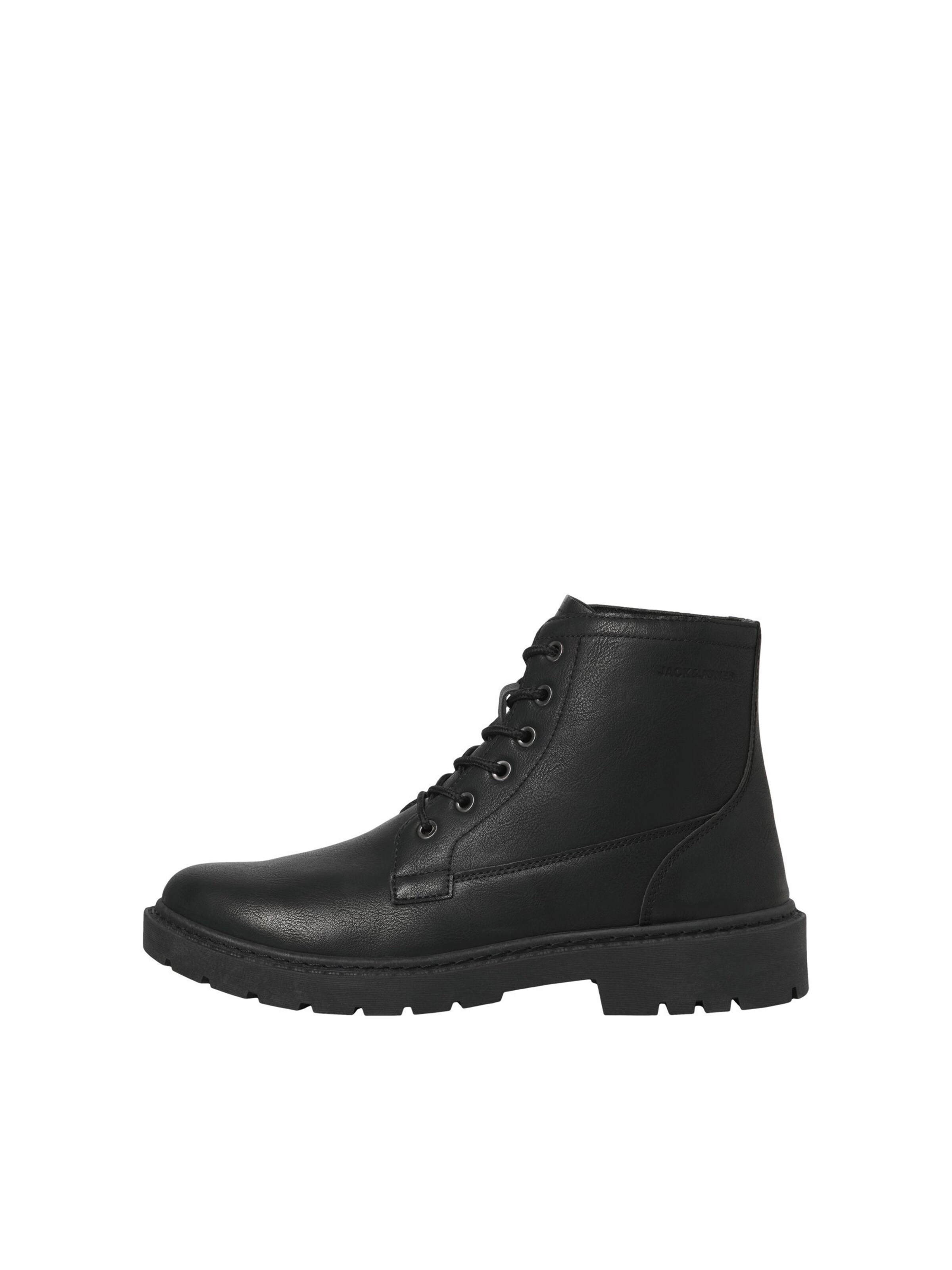 JACK & JONES Veterboots in Grijs: zijkant