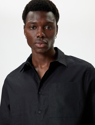 Koton Button Up Shirt in Black, Item view