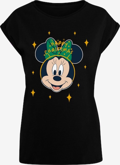 Maglietta 'Minnie Mouse - Happy Christmas' ABSOLUTE CULT di colore marino / giallo / verde / nero, Visualizzazione prodotti