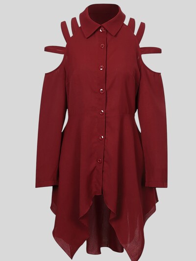 LapaPlus Blusa 'Women Blouse' en S en rojo vino, Vista del producto