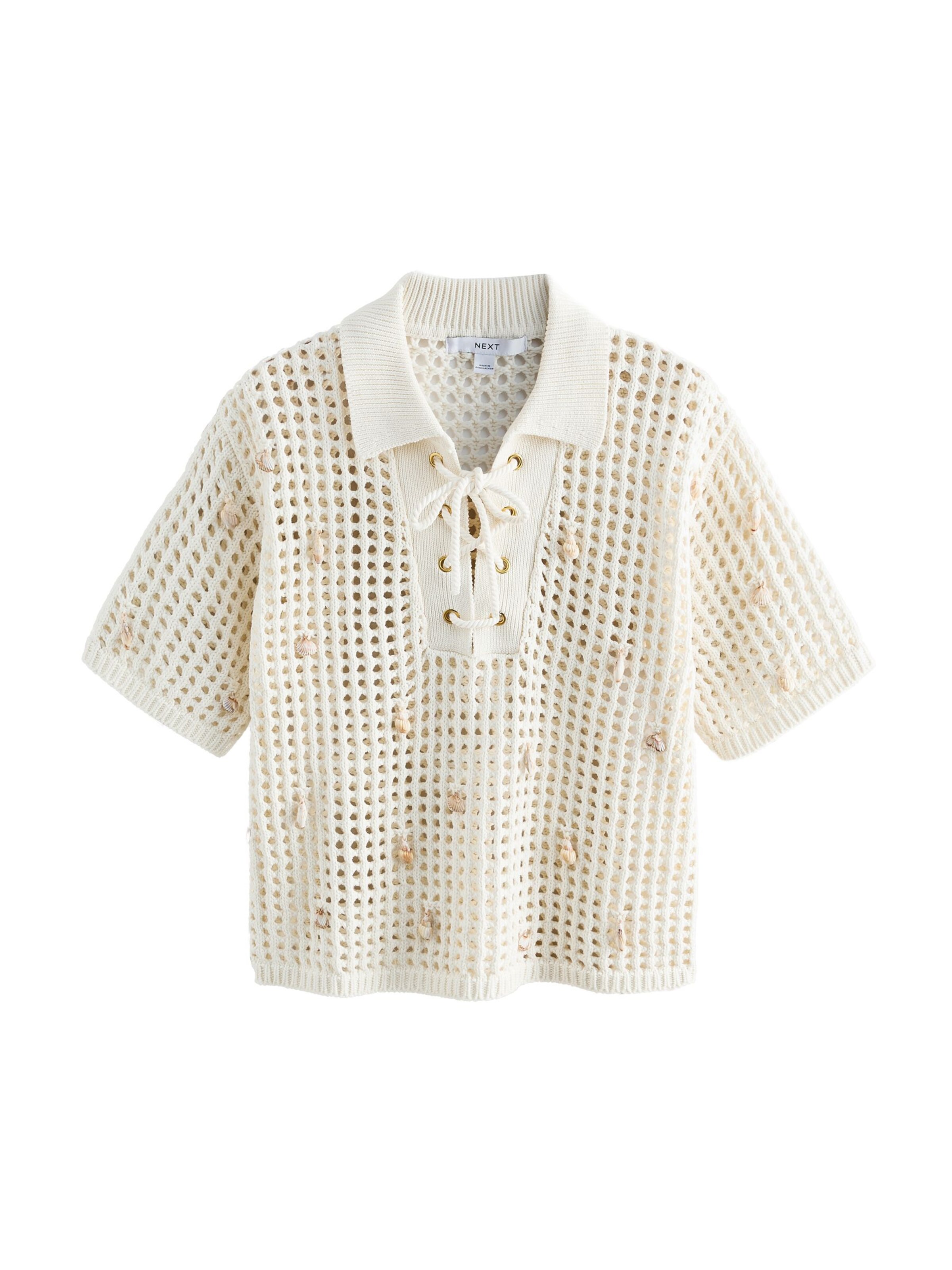 Next Blouse in Beige: voorkant