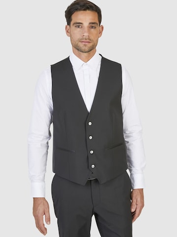 HECHTER PARIS Suit Vest in Black: front