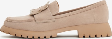 Mocassin CESARE GASPARI en beige : devant