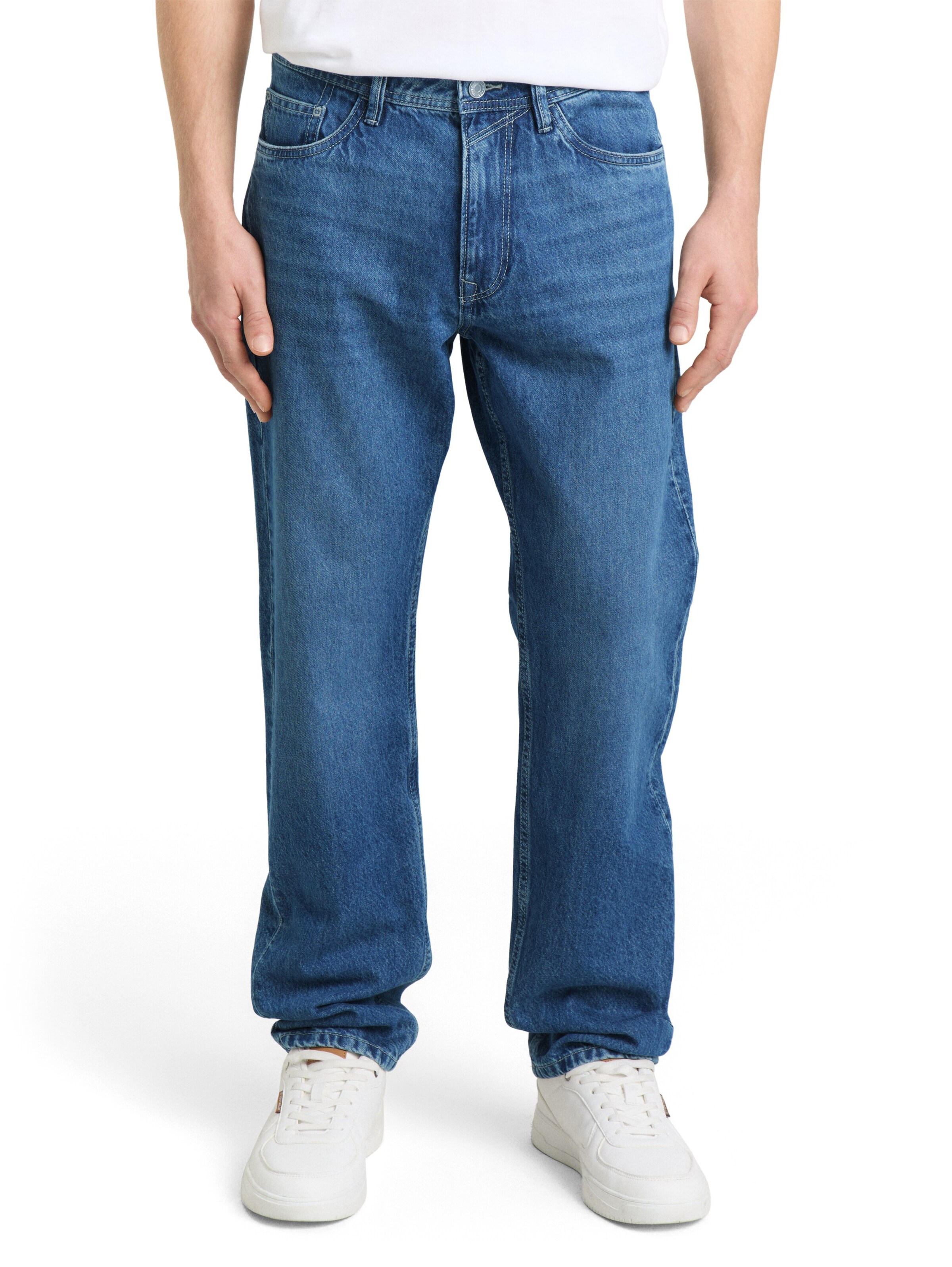 TOM TAILOR DENIM Szabványos Farmer 'Waylen' - kék: elől