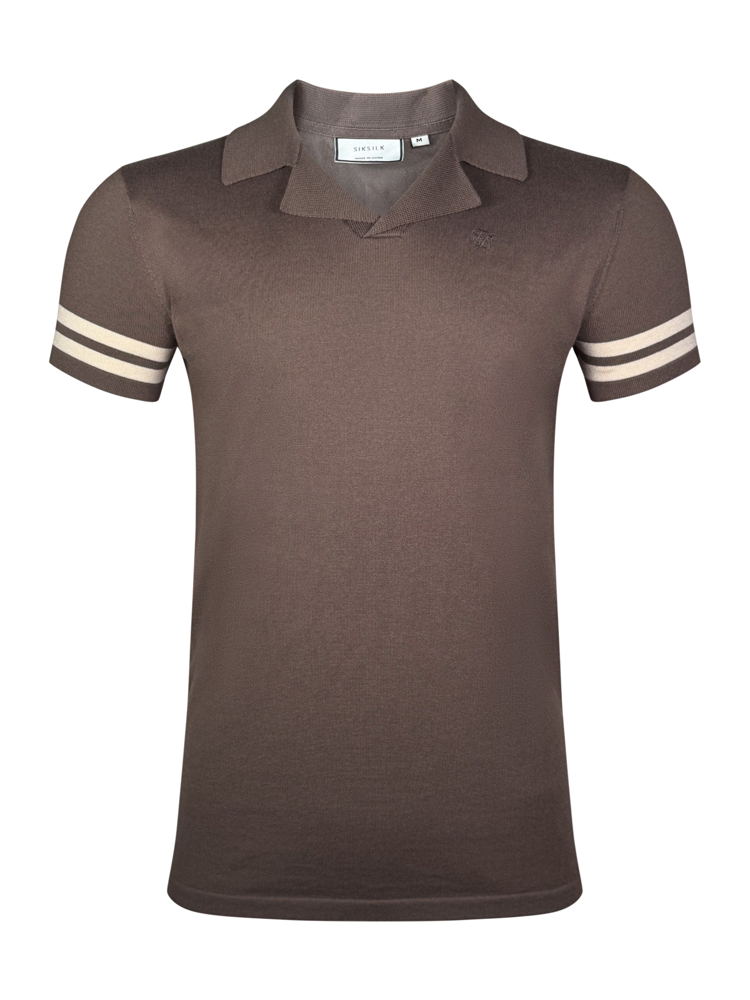 T-Shirt 'Tournament Revere' SikSilk en marron : devant