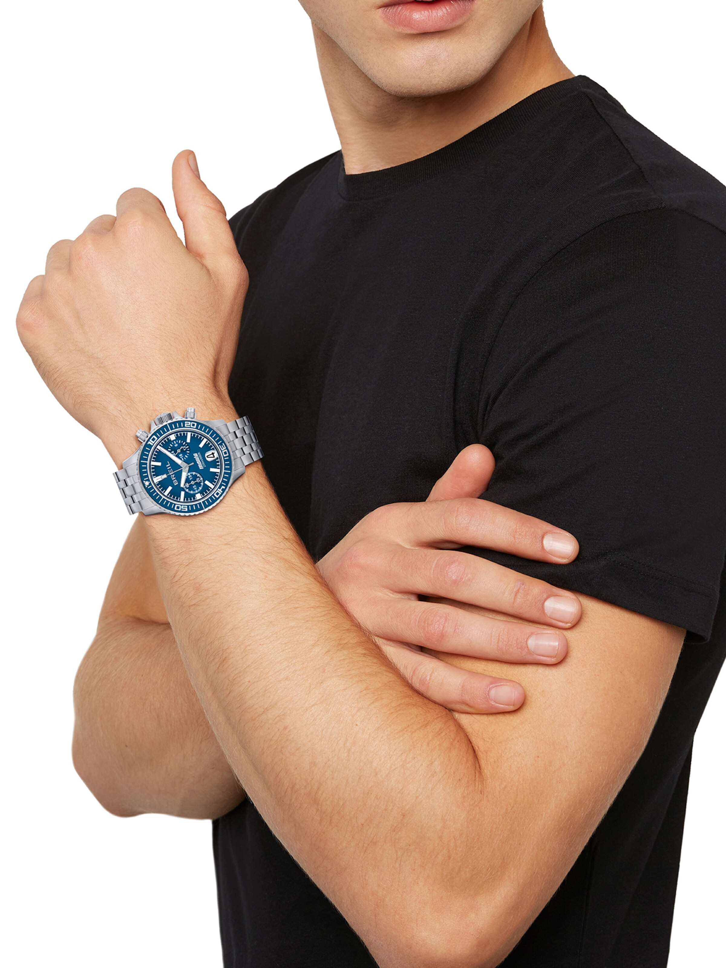 Breil Analog Watch 'Manta P.R.O.' in Silver: front