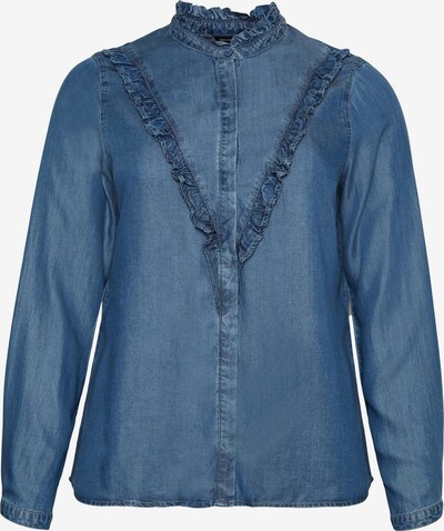 Camicia da donna Vero Moda Curve di colore blu denim, Visualizzazione prodotti