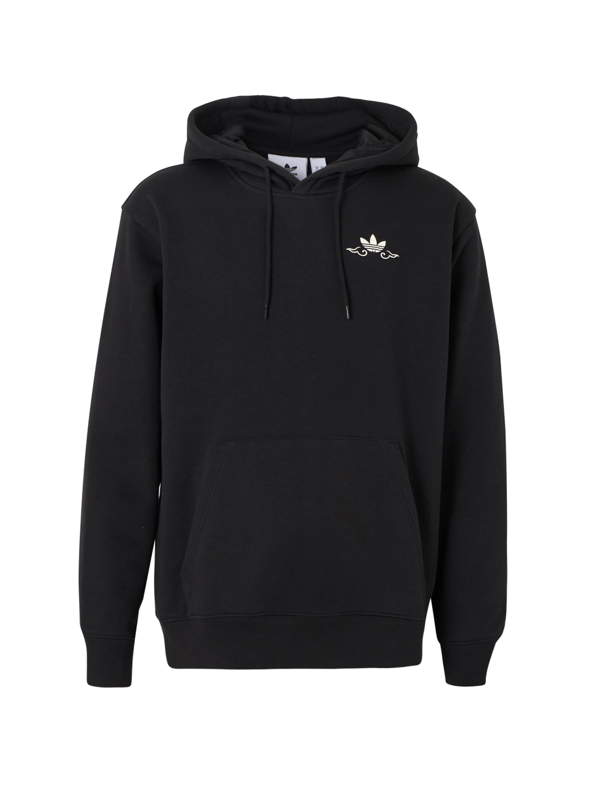 ADIDAS ORIGINALS Μπλούζα φούτερ 'FROG' σε μαύρο / λευκό, Άποψη προϊόντος