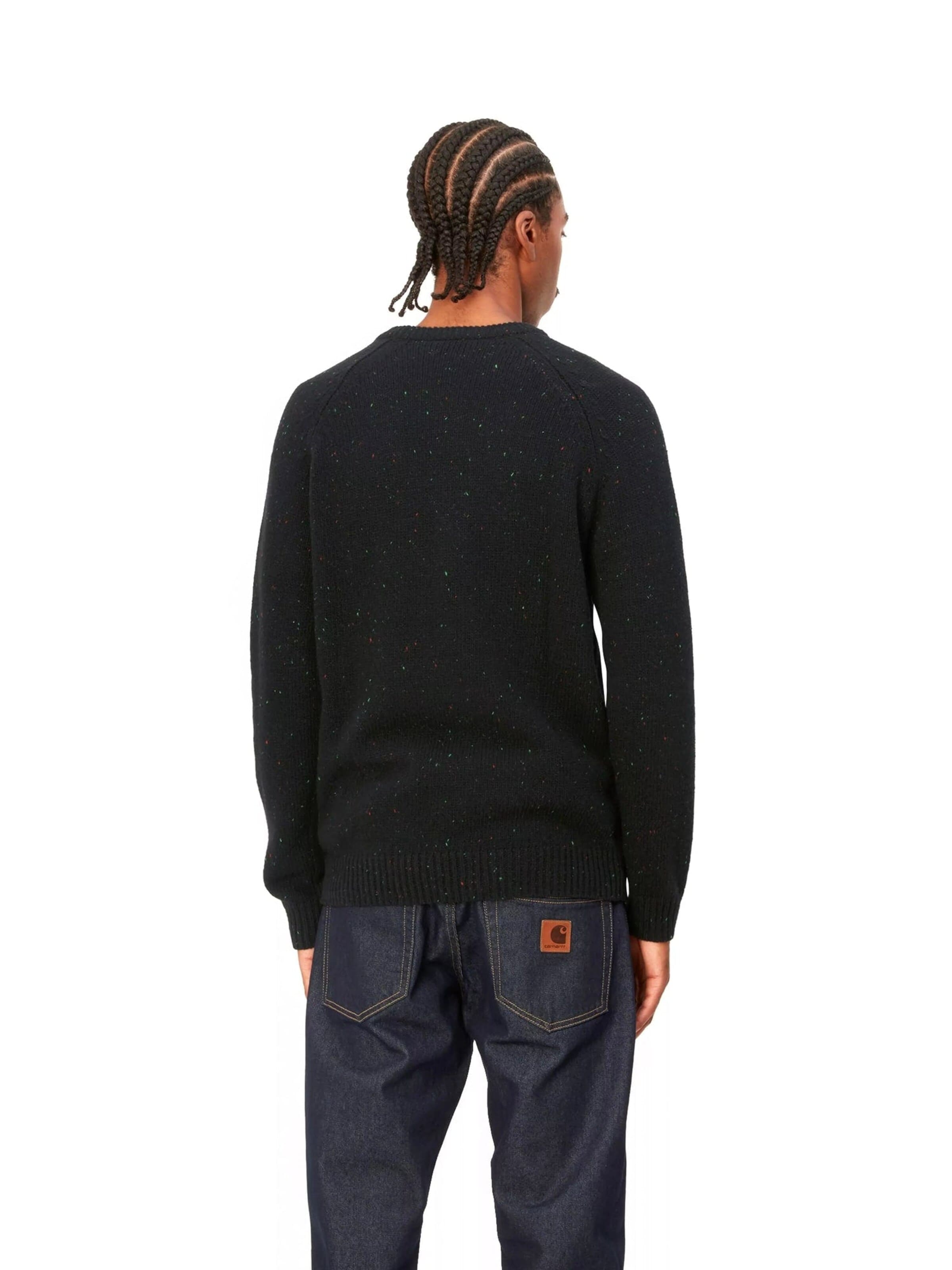 Pullover 'ANGLISTIC SWEATER SPECKLED BLACK' di Carhartt WIP in nero