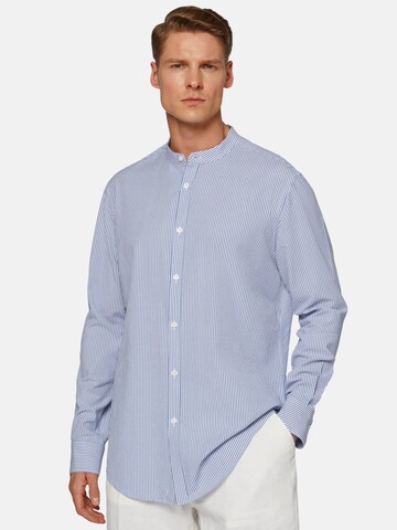 Boggi Milano Regular fit Button Up Shirt in Blue: front