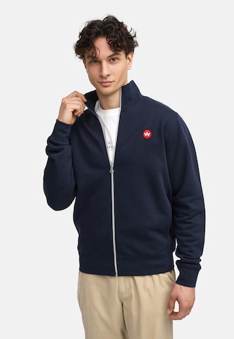 Veste de survêtement Kronstadt en bleu : devant