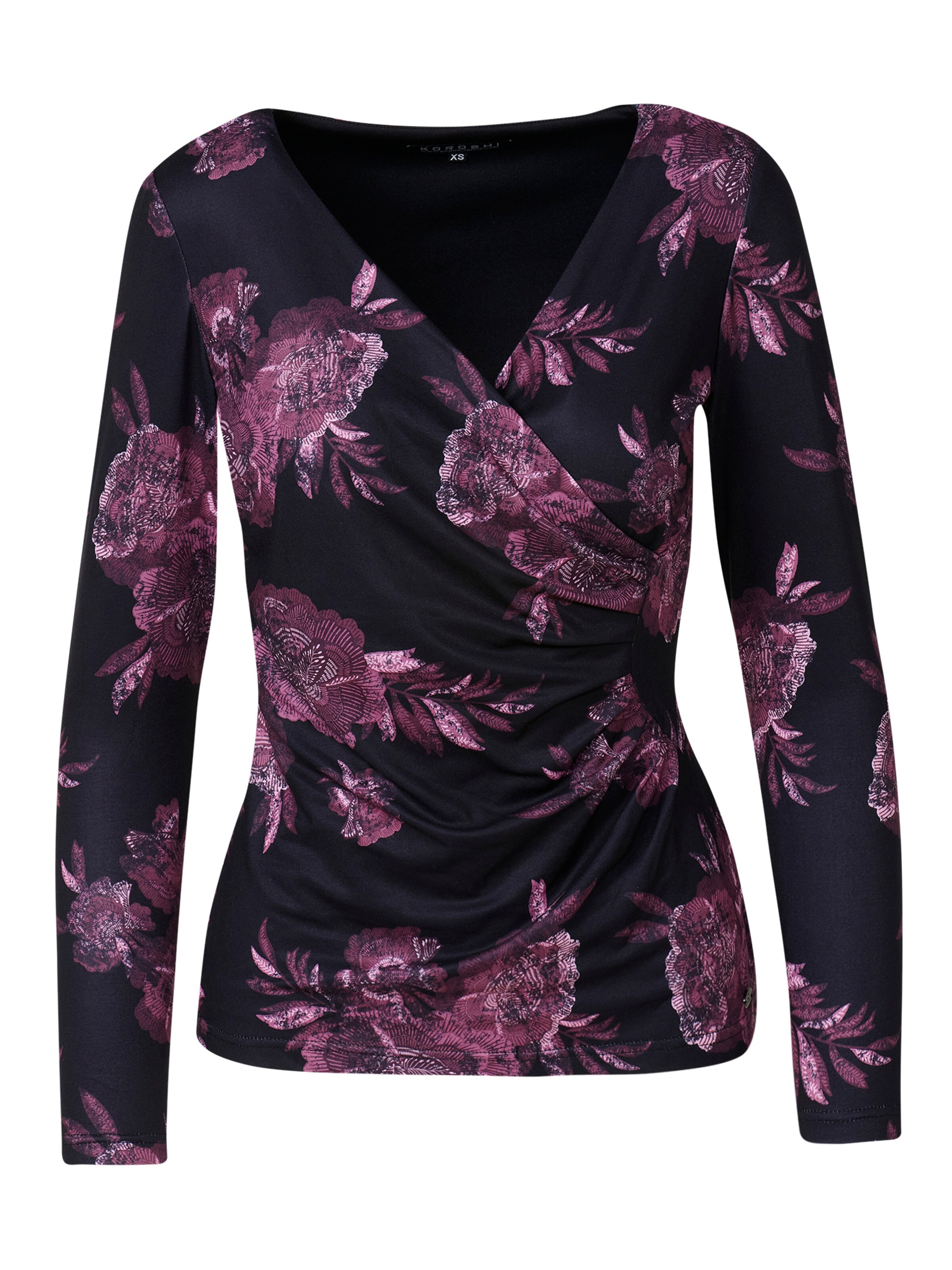 KOROSHI Μπλουζάκι σε μαύρο: μπροστά