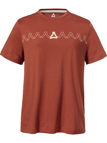 T-shirt fonctionnel 'Elmori' Schöffel en rouge : devant