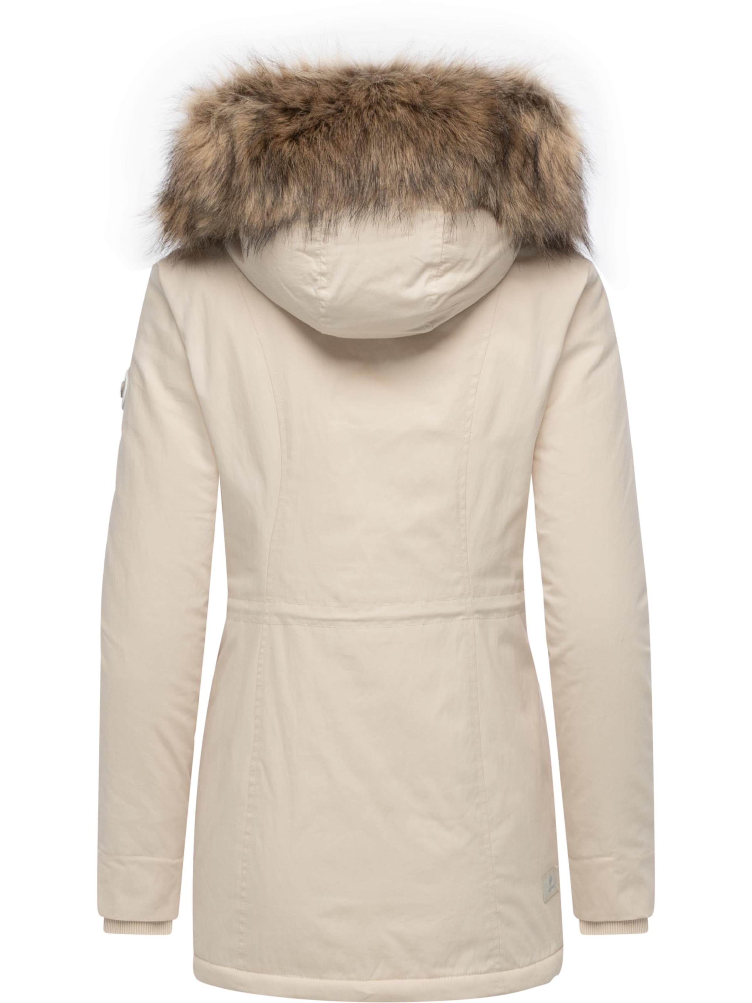 Ragwear Winter Coat 'Monadetta Youmodo' in Beige