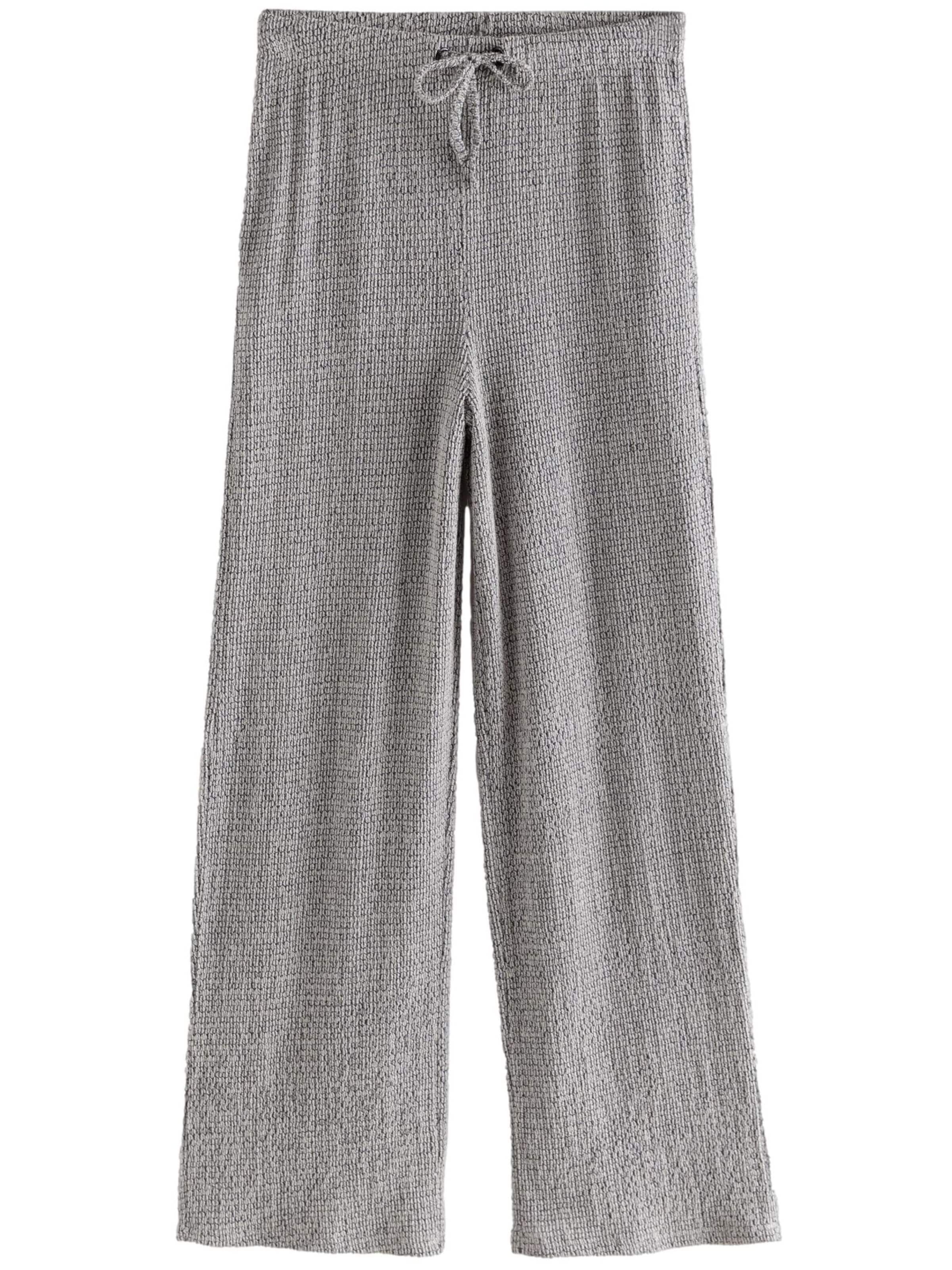 NextWide Leg/ Široke nogavice Hlače - siva boja: prednji dio