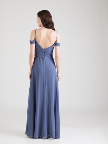 Robe de soirée mascara en bleu
