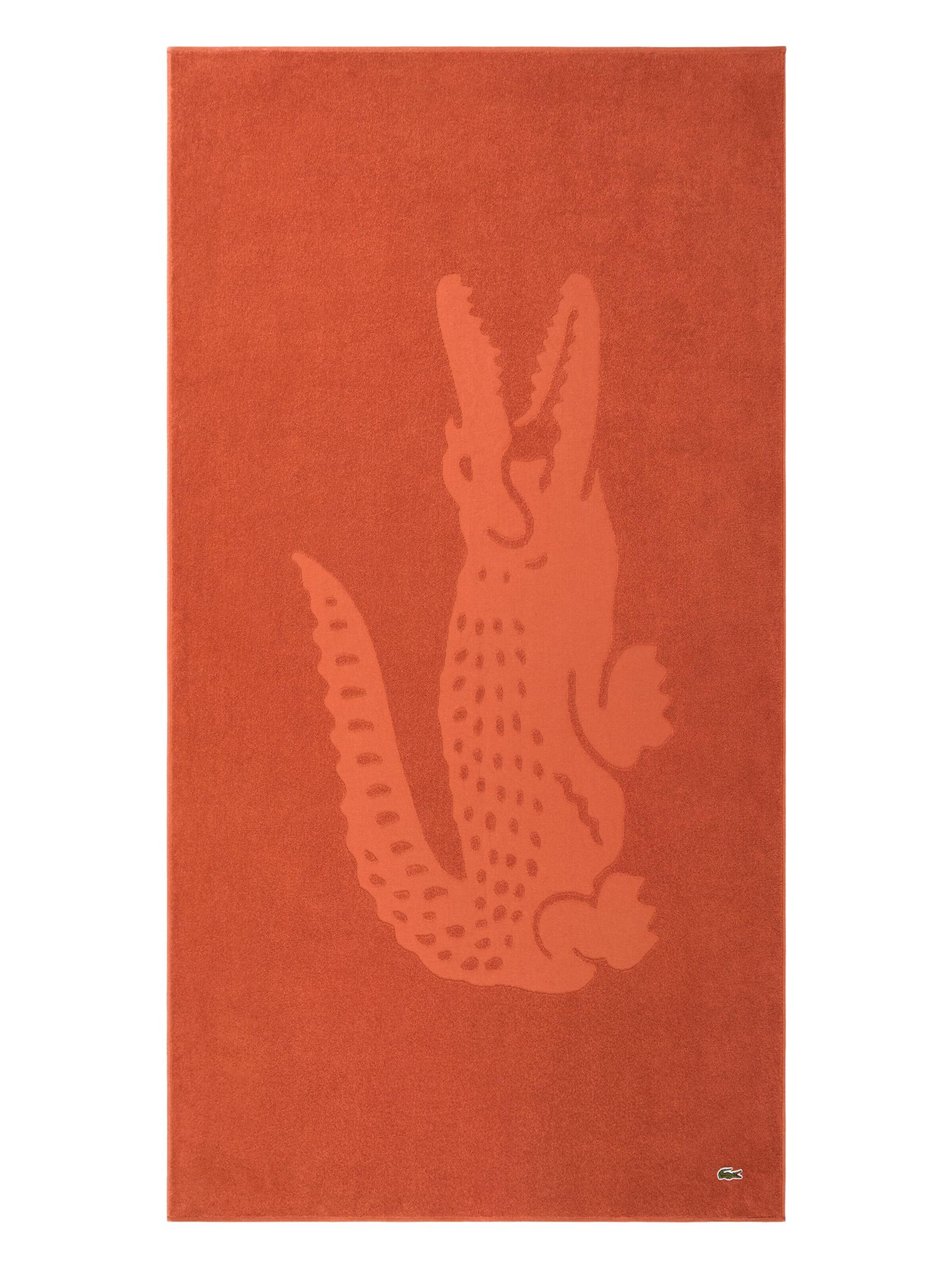 LACOSTE Beach Towel 'LSPORT' in Orange: front
