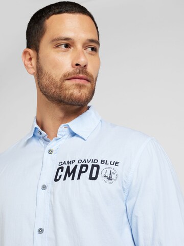 CAMP DAVID Regular fit Button Up Shirt 'Cruise North' in Blue