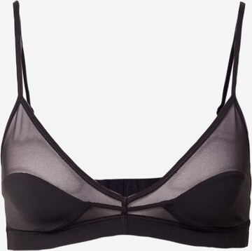 WEEKDAY Triangle Bra in Black: front