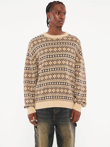 GUESS Sweater 'Fairisle' in Beige