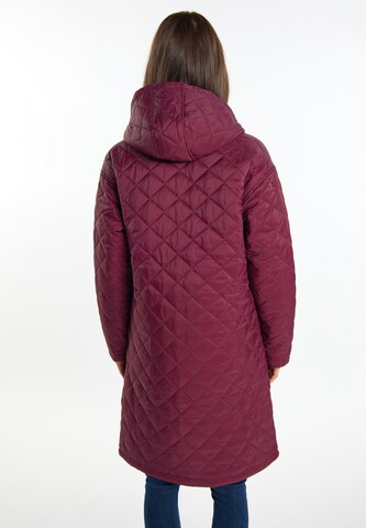 Usha Between-Seasons Coat in Red