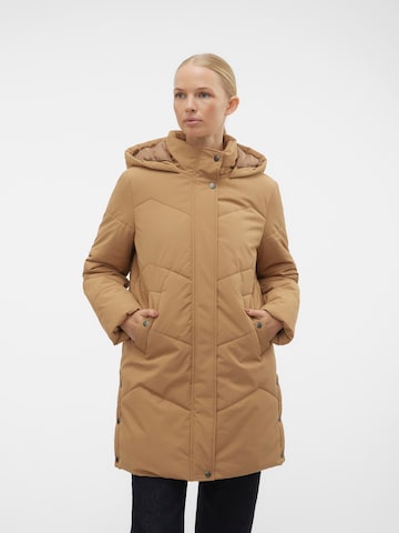 VERO MODA Wintermantel 'WILLA' in Bruin: voorkant