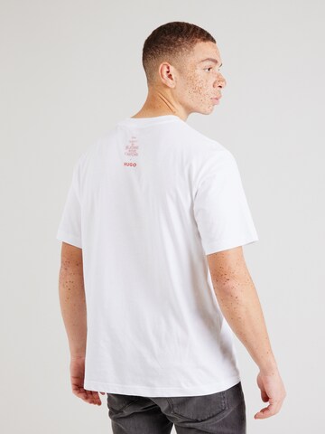 Tricou 'Dightmare_NBC' de la HUGO pe alb