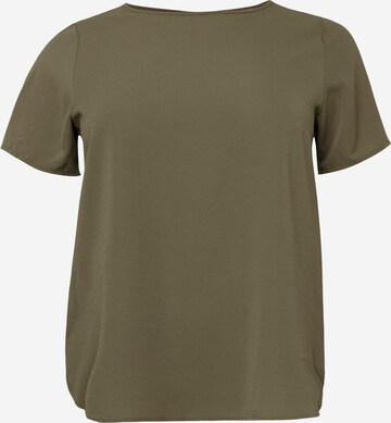 ONLY Carmakoma - Blusa 'Vica' en verde: frente