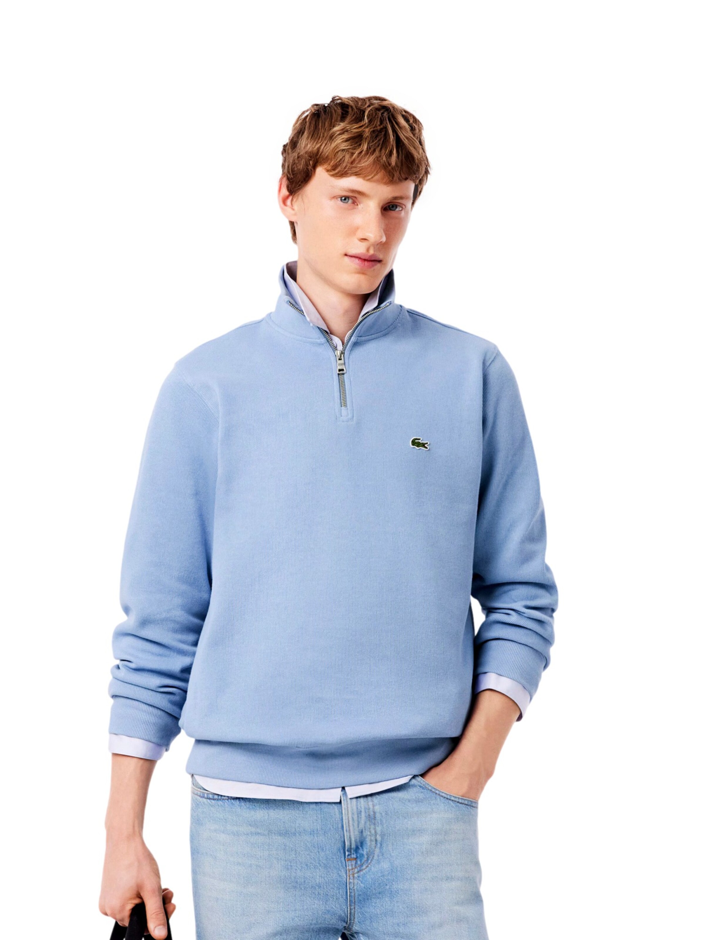 LACOSTE Sweatshirt in Blauw: voorkant