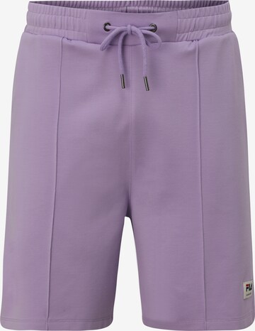 Regular Pantalon 'Telese Pintuck' FILA en violet : devant