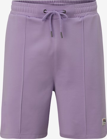 FILA Normální Kalhoty 'Telese Pintuck' – fialová: přední strana