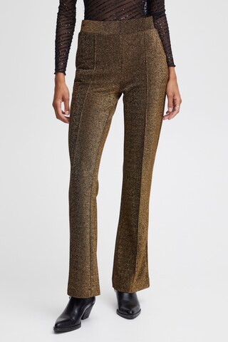 b.young Flared Broek 'Tacha' in Groen: voorkant