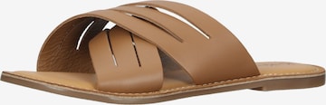 Kickers Mules in Brown: front