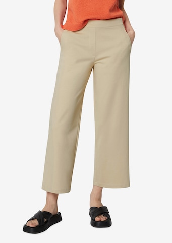 Wide leg Pantaloni di Marc O'Polo in beige: frontale