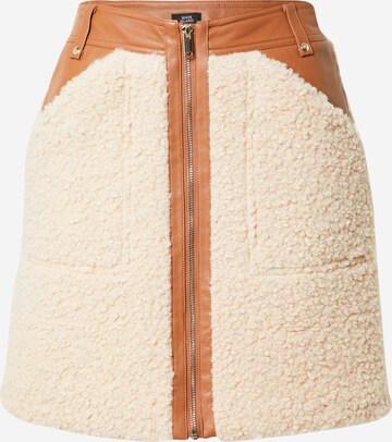 River Island Skirt in Beige: front