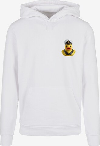 F4NT4STIC Sweatshirt 'Rubber Duck Captain' in Wit: voorkant