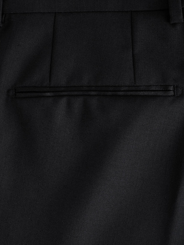 Next Slim fit Trousers with creases 'Signature' in Black