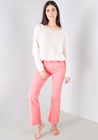 PLEASE Boot cut Jeans in Pink