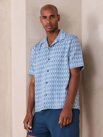 Next Средняя посадка Рубашка 'N. Premium' в Синий: спереди