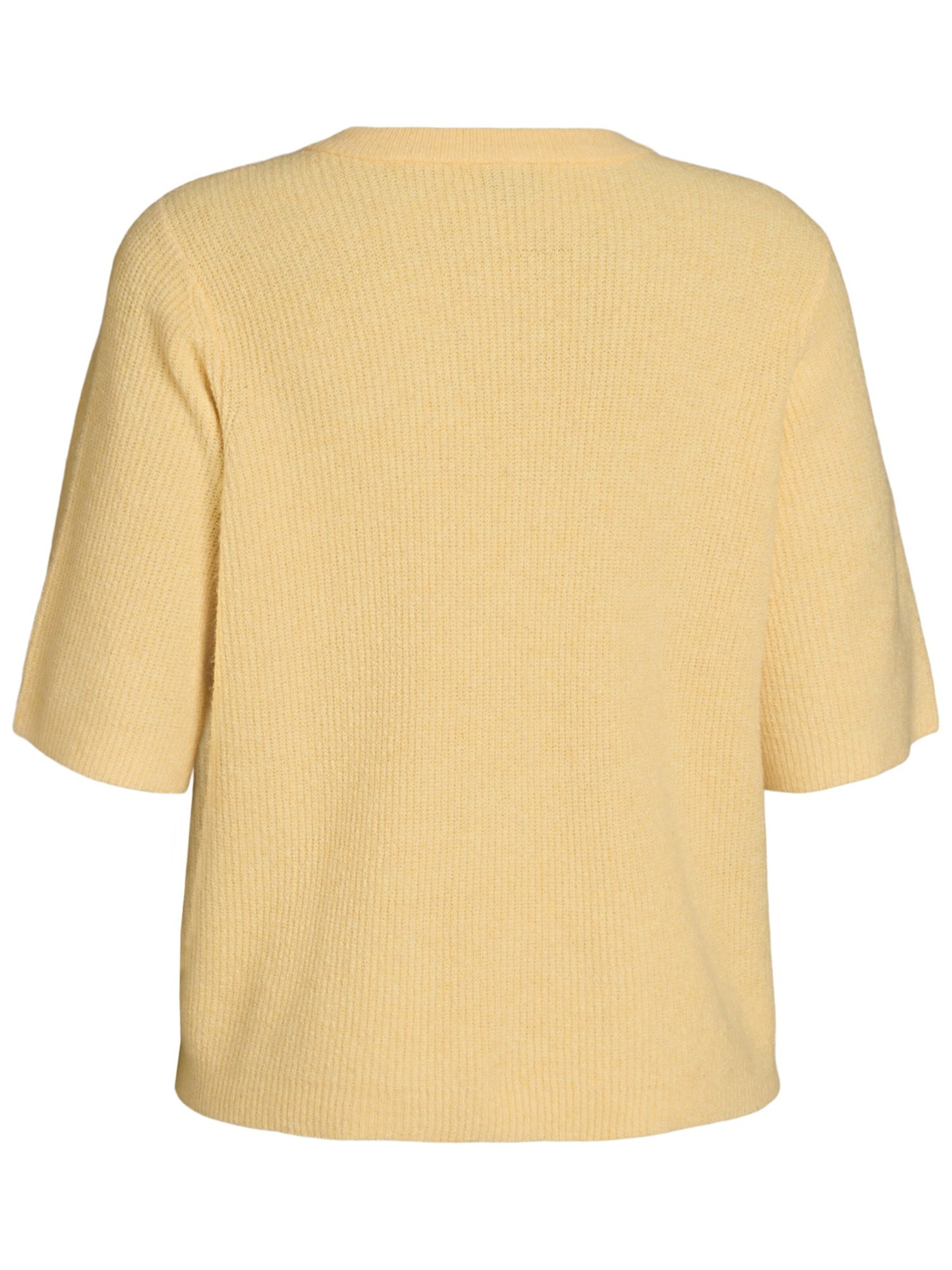 Zizzi Gebreid vest 'Casunny' in Geel