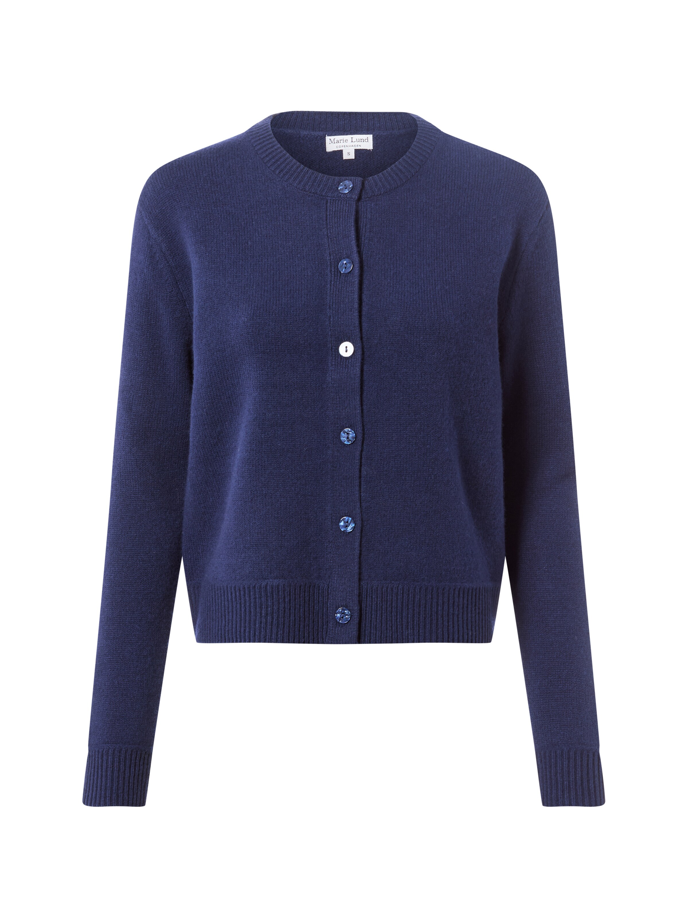 Marie Lund Strickjacke in Blau: Vorderseite