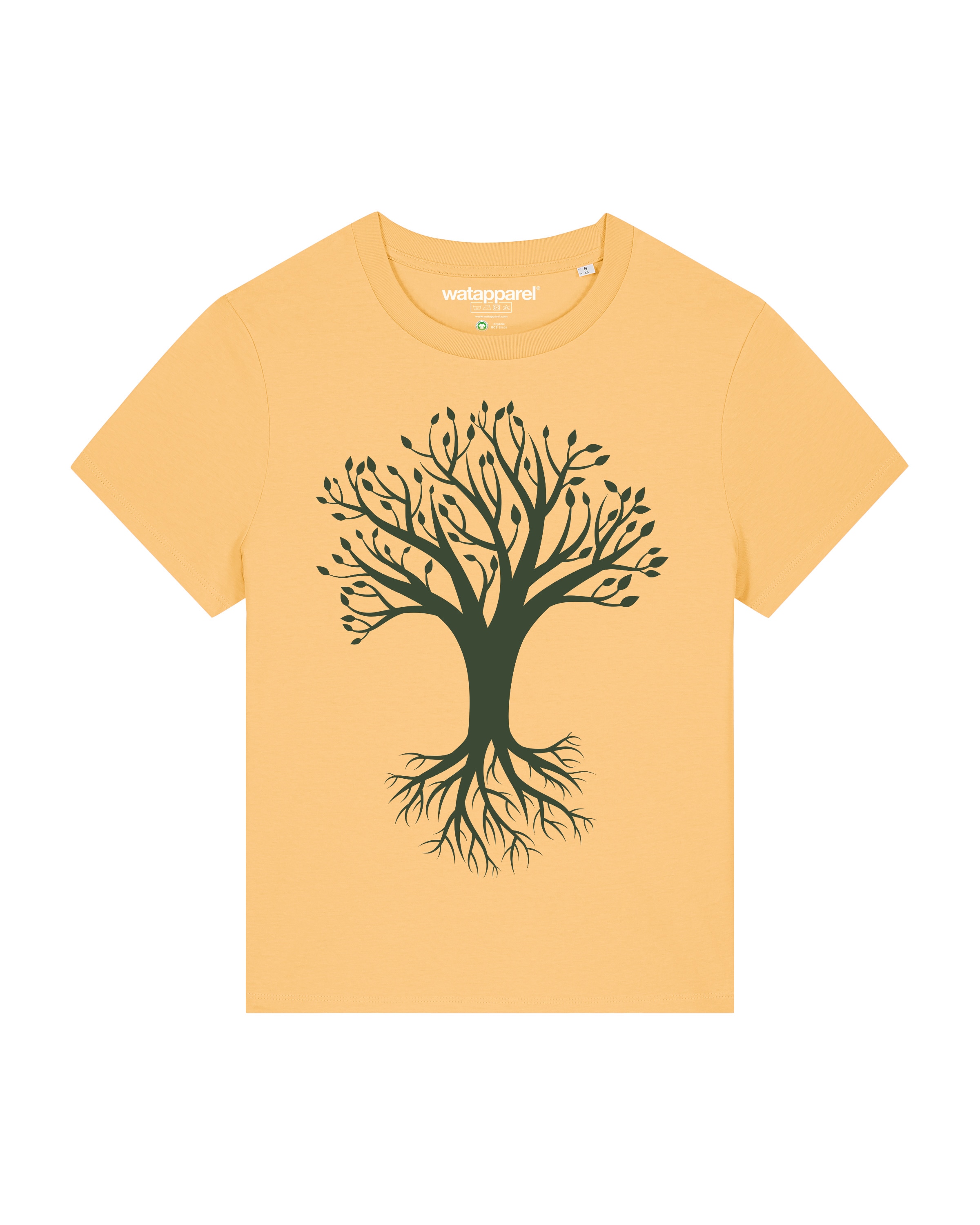 Watapparel Shirt ' Baum ' in Yellow: front