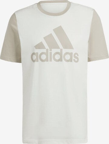 ADIDAS SPORTSWEAR Λειτουργικό μπλουζάκι 'Essentials' σε λευκό: μπροστά