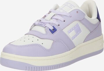 Baskets basses 'Retro Basket' Tommy Jeans en violet : devant