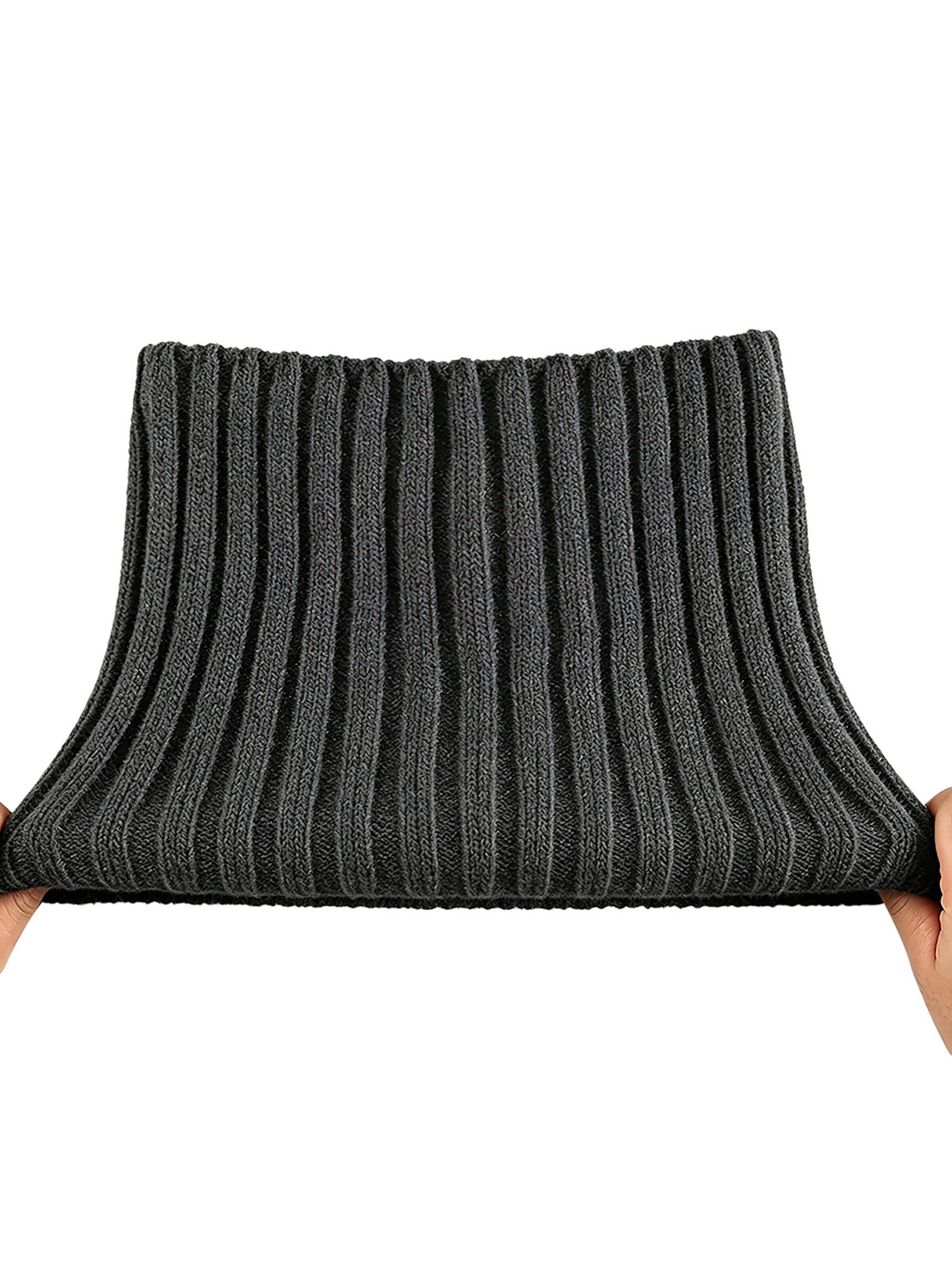 Magicshe Tube Scarf 'Kuscheliger Schlauchschal Winter mit Fleece-Innenfutter' in Grey: front